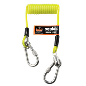 Ergodyne Coiled Cable Dual S/S Carabineer 0.9kg**